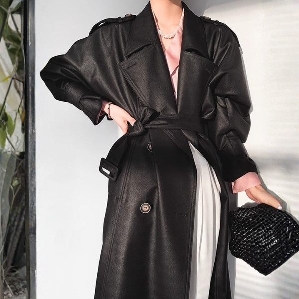 The Marlowe Belted Oversized Trench Coat