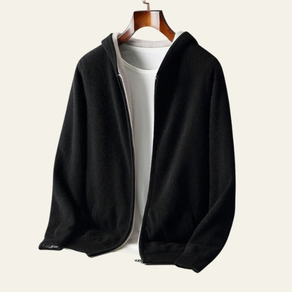 The Chamonix Reversible Cashmere Zip Hoodie