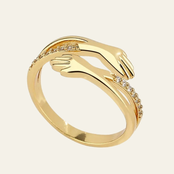 The Verona Stone-Accent Hand Wrap Ring