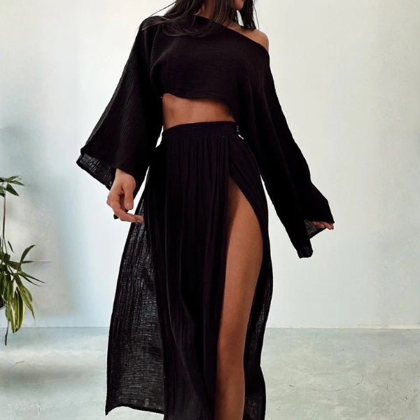The Capri Textured Two-Piece Set