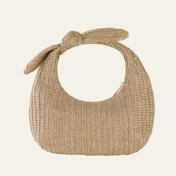The Tulum Knotted Straw Handbag