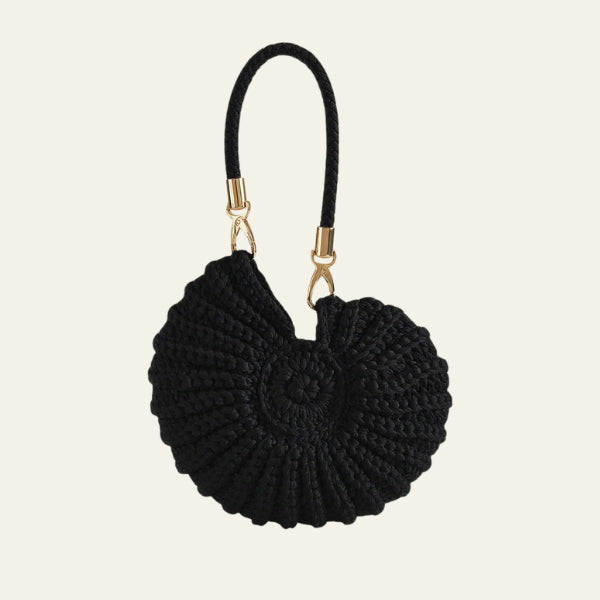 The Sorrento Shell-Shaped Woven Bag
