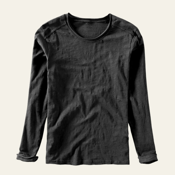 The Kyoto Slub-Texture Long Sleeve Tee