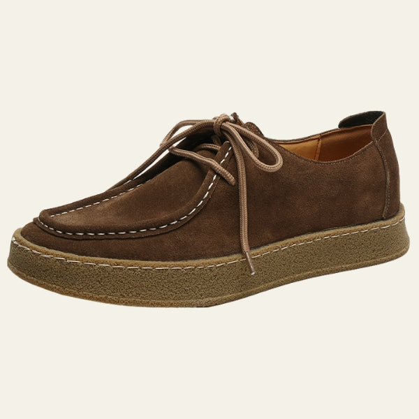 The Terra Soft-Suede Lace-Up Casual Shoe
