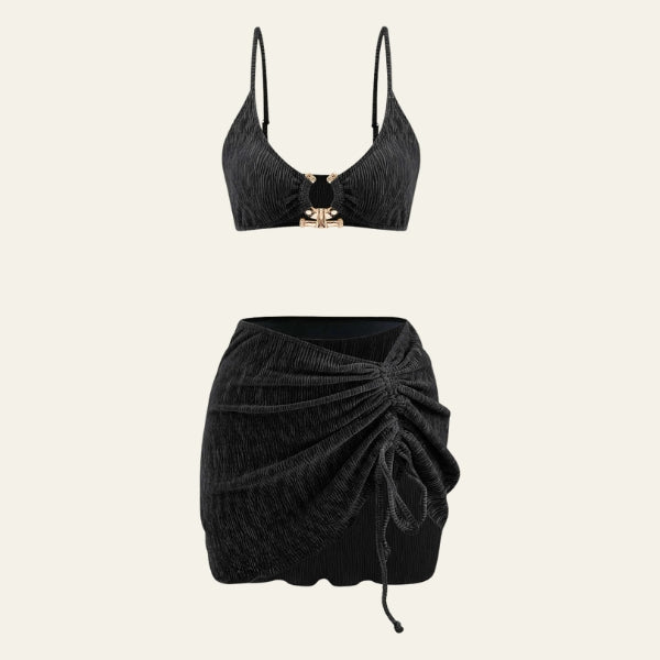 The Capri Ruched Three-Piece Set
