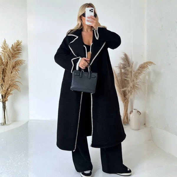 The Sorrento Oversized Stitch Coat