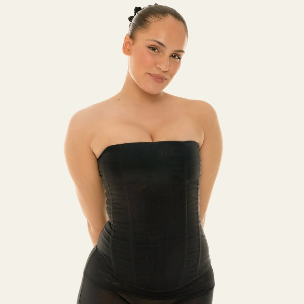The Riviera Strapless Corset Top