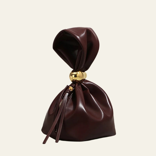 The Sorrento Pebble-Bead Pouch Bag