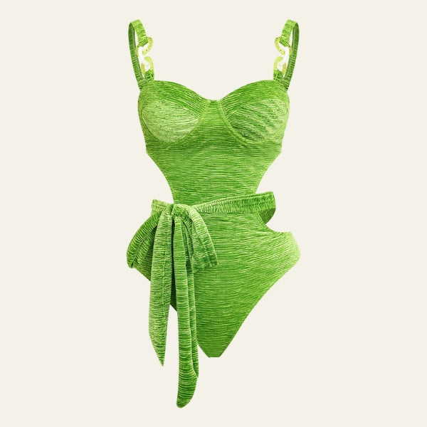 The Capri Belted Cut-Out Swimsuit