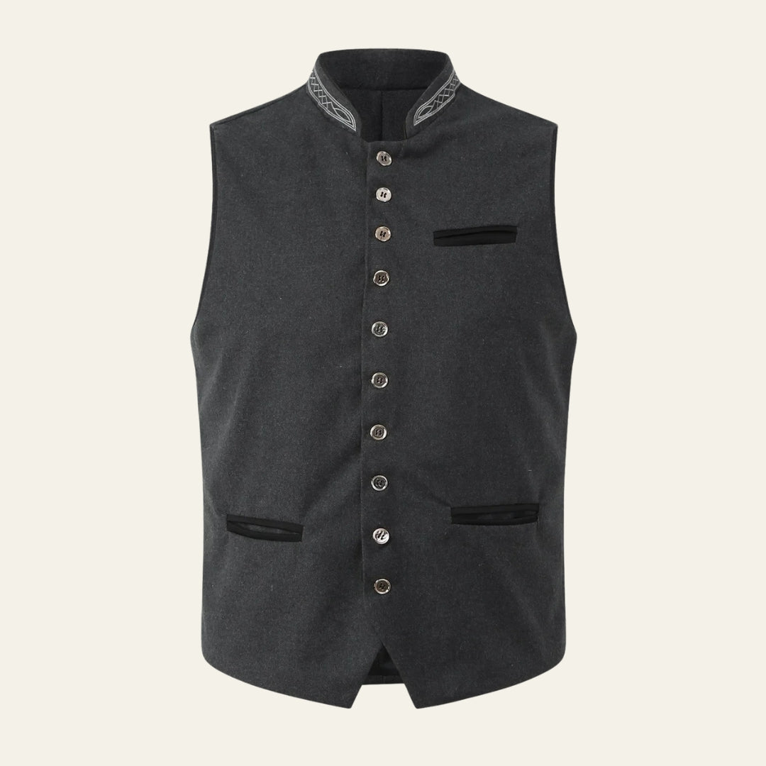 The Alpine Heritage Button Vest