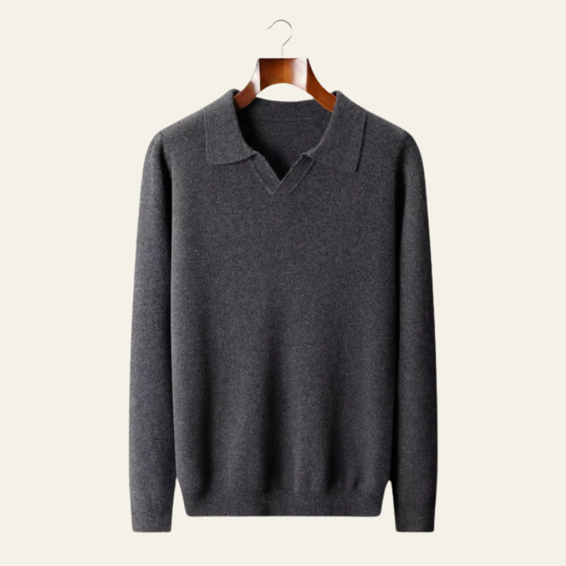The Geneva Merino Polo Sweater