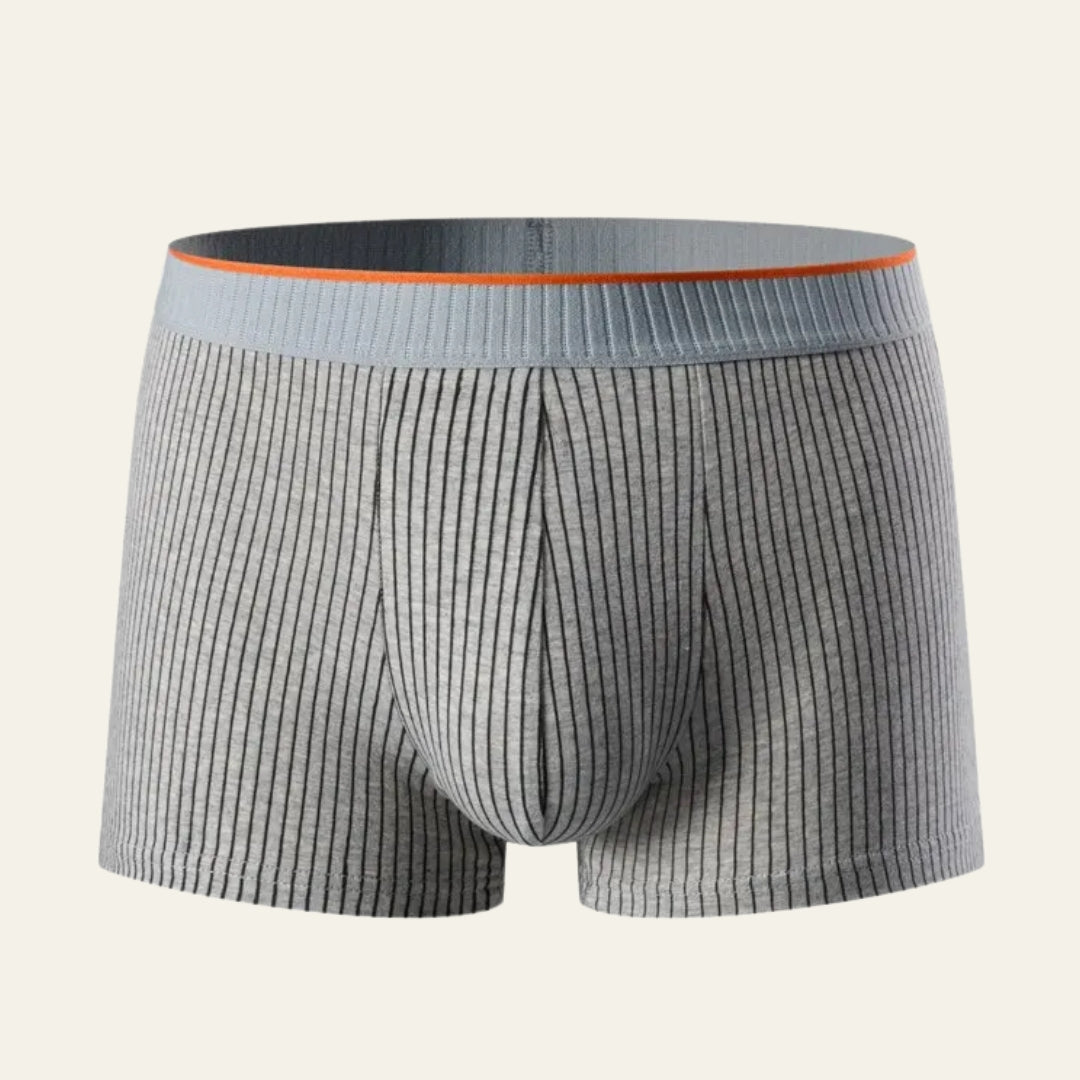 The Mason Pinstripe Ribbed Trunks