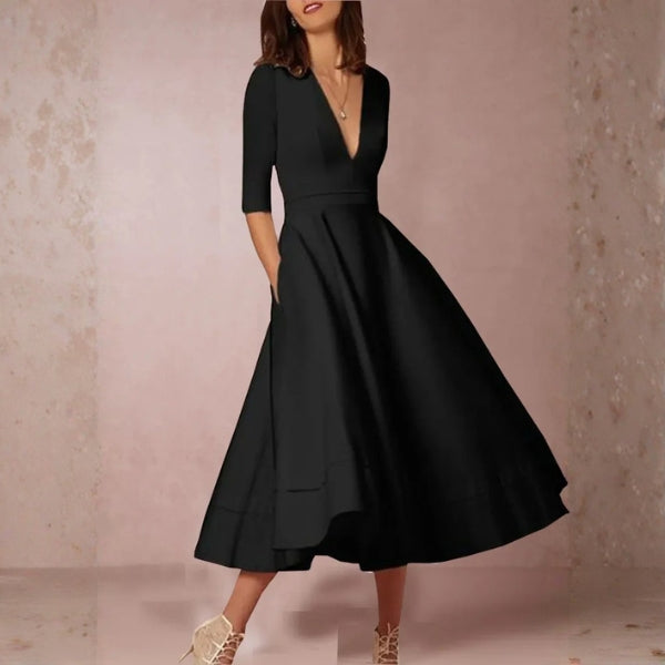 The Valencia Structured Midi Dress