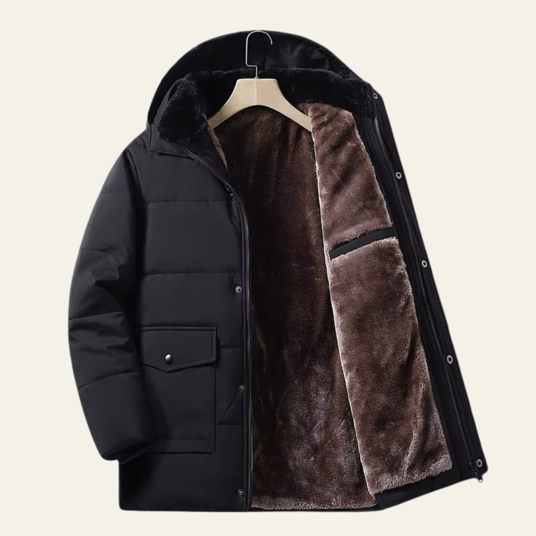 The Aspen Hooded Plush-Lined Puffer Jacket