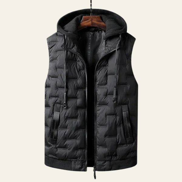 The Alpine Quilted Hooded Vest
