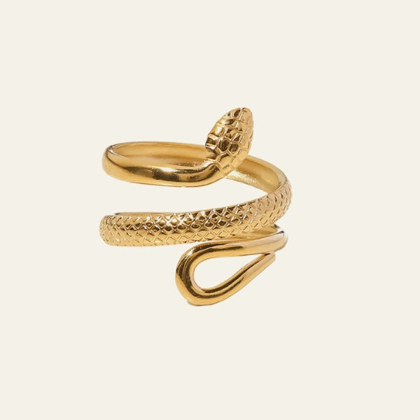 The Luna Adjustable Serpent Ring