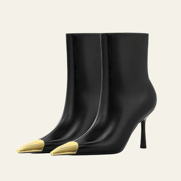 The Kyoto Metal-Cap Stiletto Boots