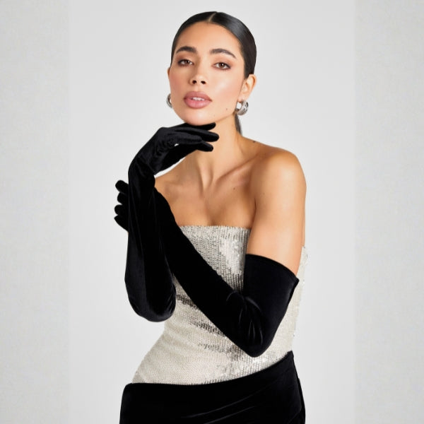 The Jessica Velvet Opera Gloves