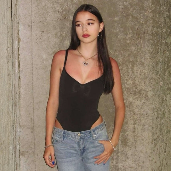 The Tallia Sculpted V-Neck Bodysuit