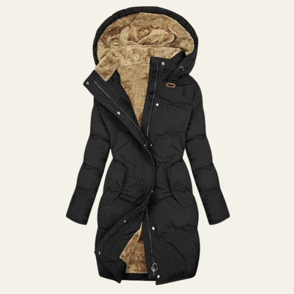 The Oslo Plush-Lined Hooded Puffer Parka