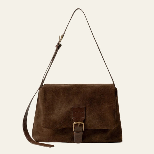 The Sorrento Buckle-Front Shoulder Bag
