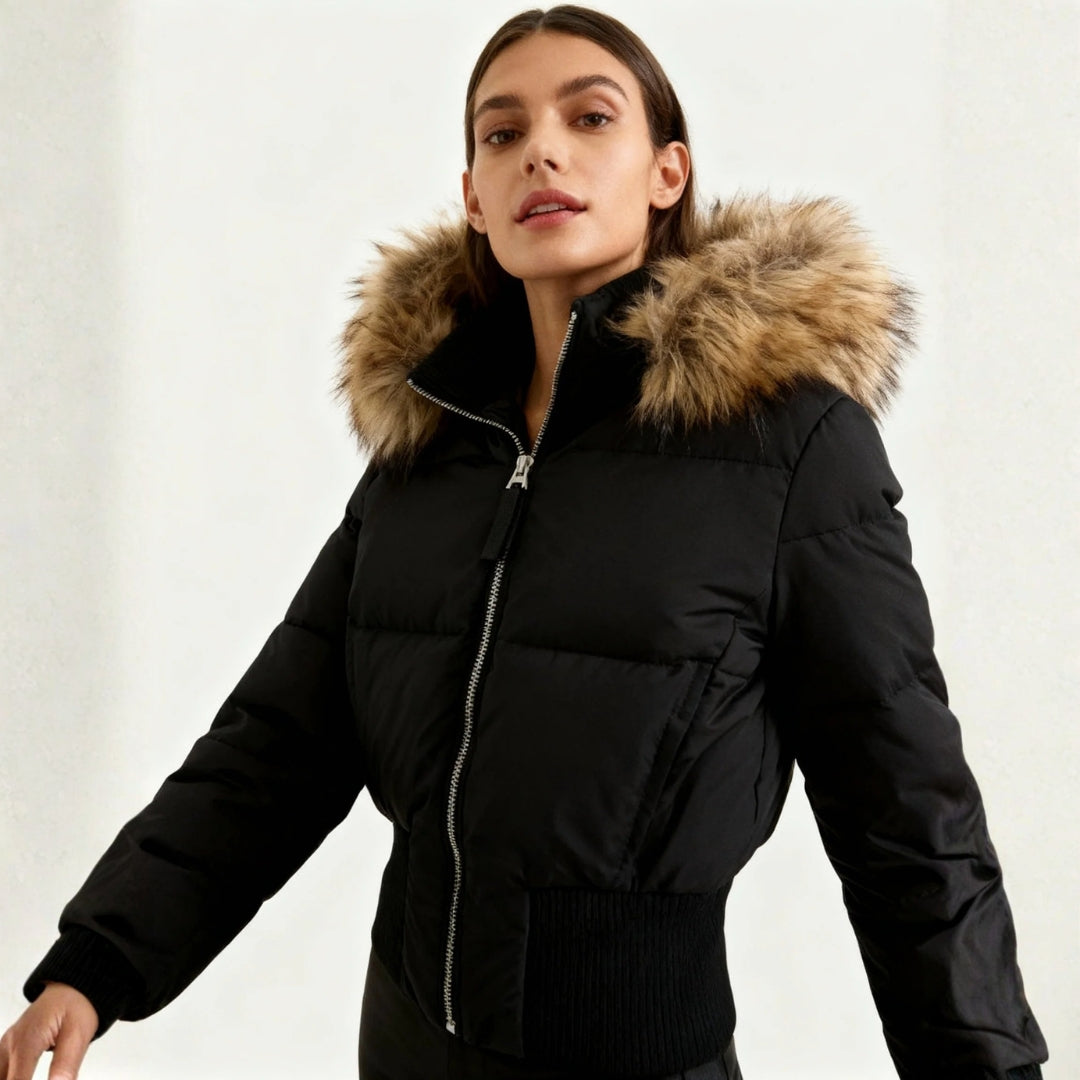 The Aspen Faux-Fur Hooded Puffer Jacket