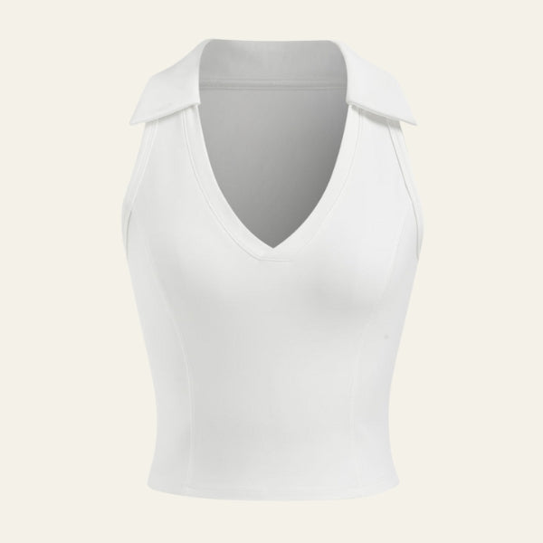 The Palm V-Neck Polo Tank