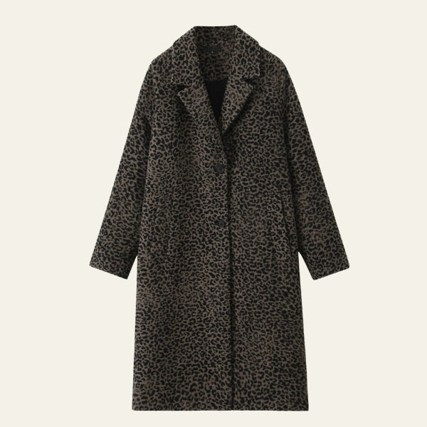 The Casablanca Leopard Wool Coat