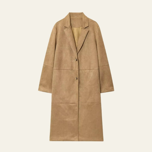 The Siena Brushed-Texture Longline Coat