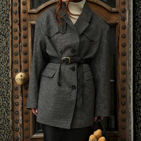 The Paris Belted Double-Breasted Coat