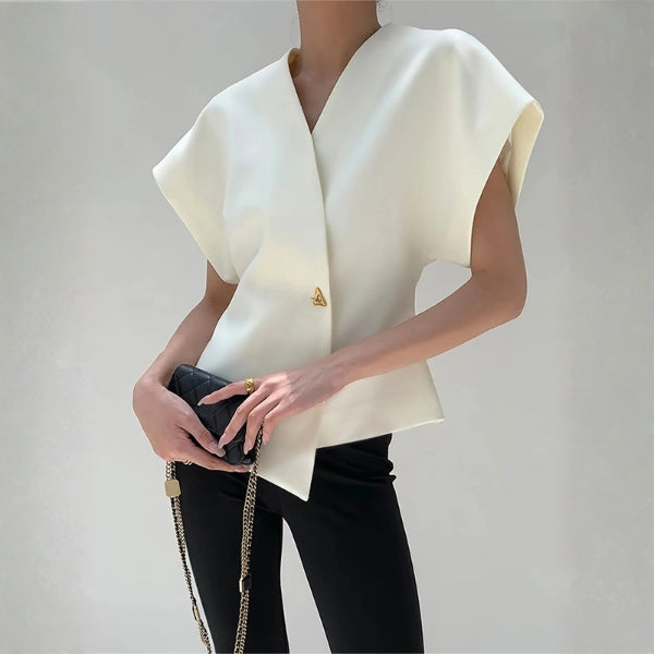 The Lucerne Structured Wrap Top