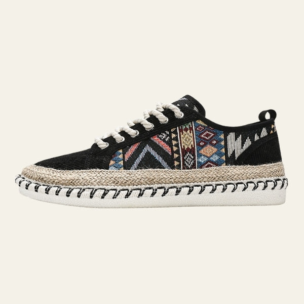 The Nomad Woven-Panel Espadrille Sneakers