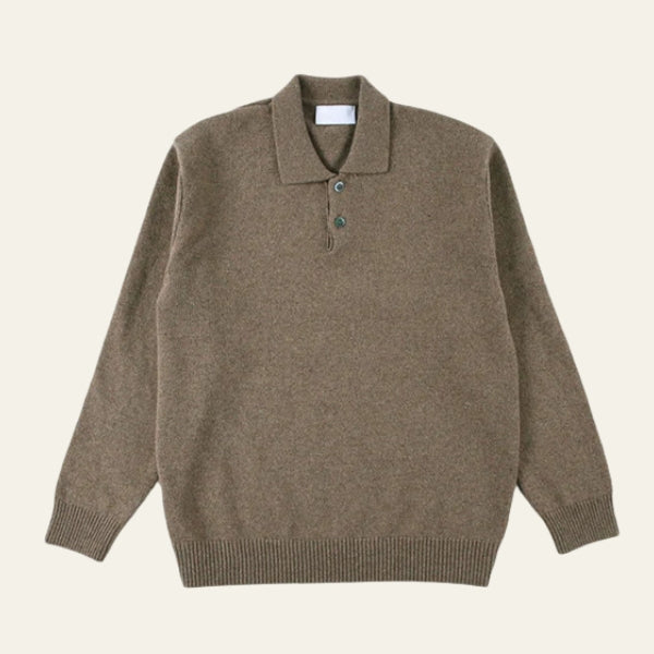The Oslo Soft-Knit Polo Sweater