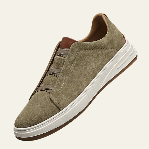 The Verona Slip-On Suede-Effect Sneaker