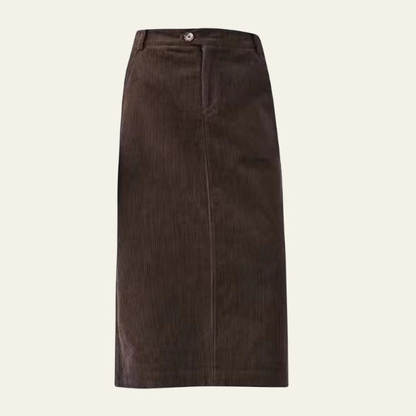 The Milan Corduroy Midi Skirt
