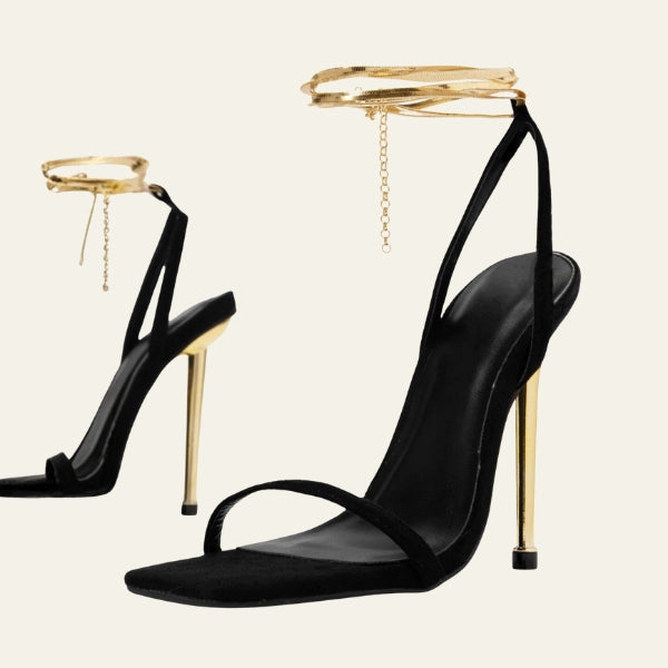 The Riviera Wrap-Anklet Stiletto Heels