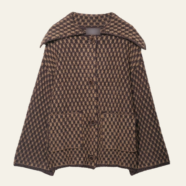 The Verona Textured Pattern Button-Front Jacket