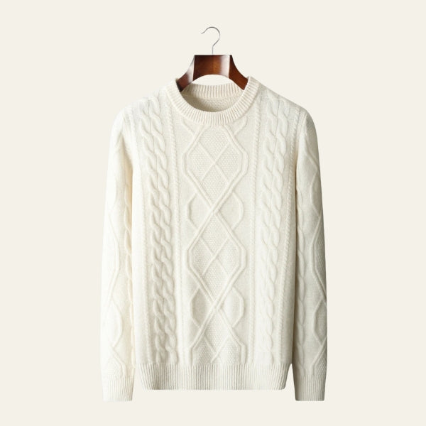 The Dublin Merino Wool Cable Sweater