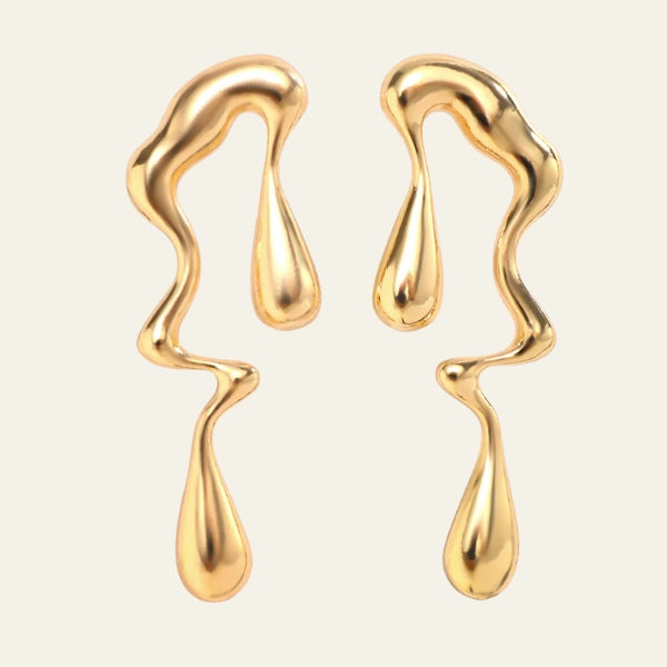 The Santorini Sculpted Drop Earrings