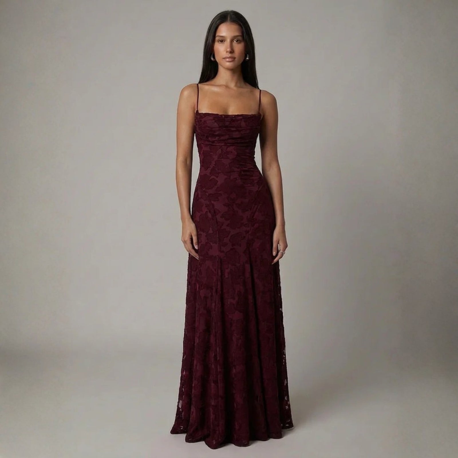 The Verona Lace-Up Back Maxi Dress