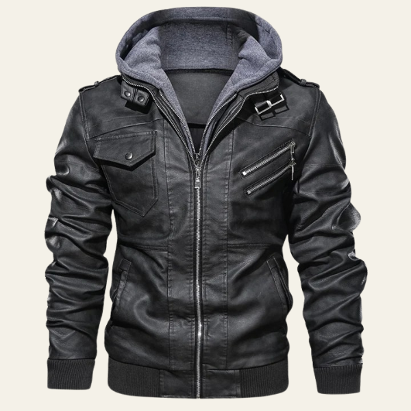 The Mercer Hooded Moto Jacket