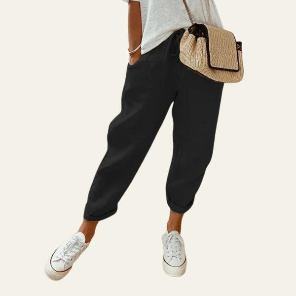 The Riviera Drawstring Tapered Trousers