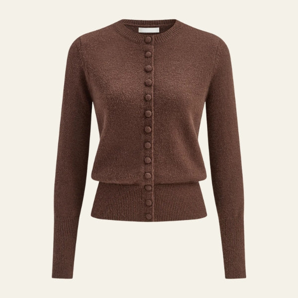 The Verona Button-Front Knit Cardigan