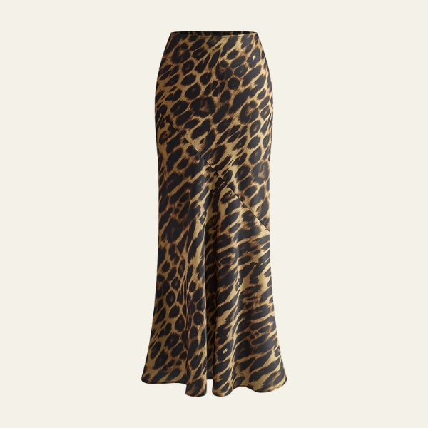 The Capri Bias-Cut Print Maxi Skirt