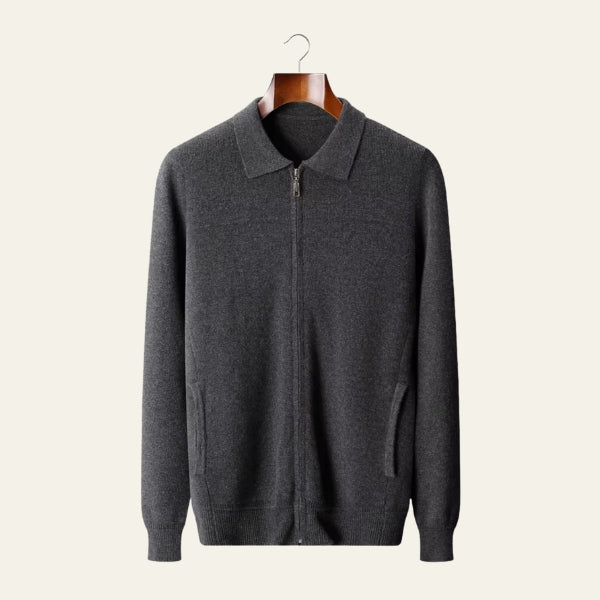 The Verona Merino Zip Knit