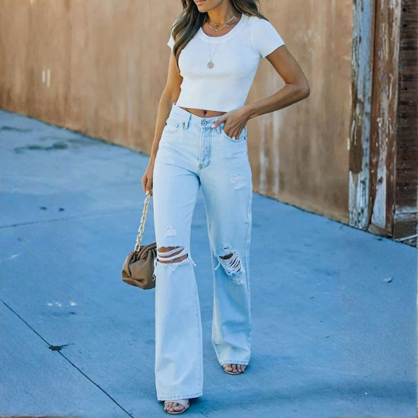 The Malibu Distressed Denim Jean