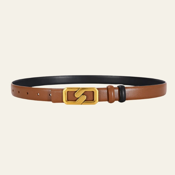 The Odessa Link-Buckle Slim Belt