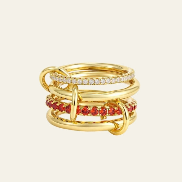 The Monaco Stacked Pavé Ring