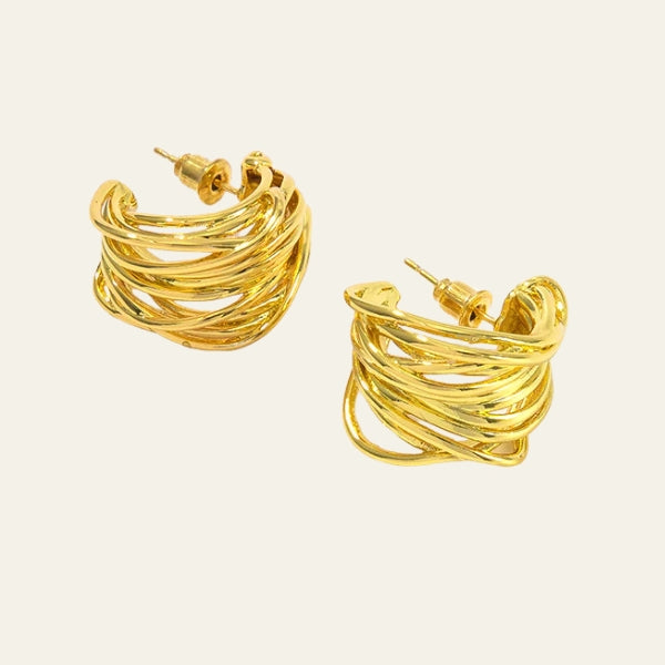 The Capri Layered Hoop Earrings