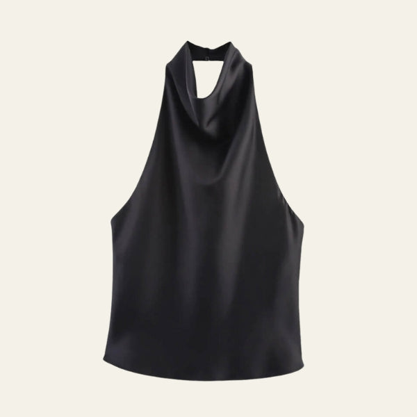 The Siena Draped Halter-Neck Top